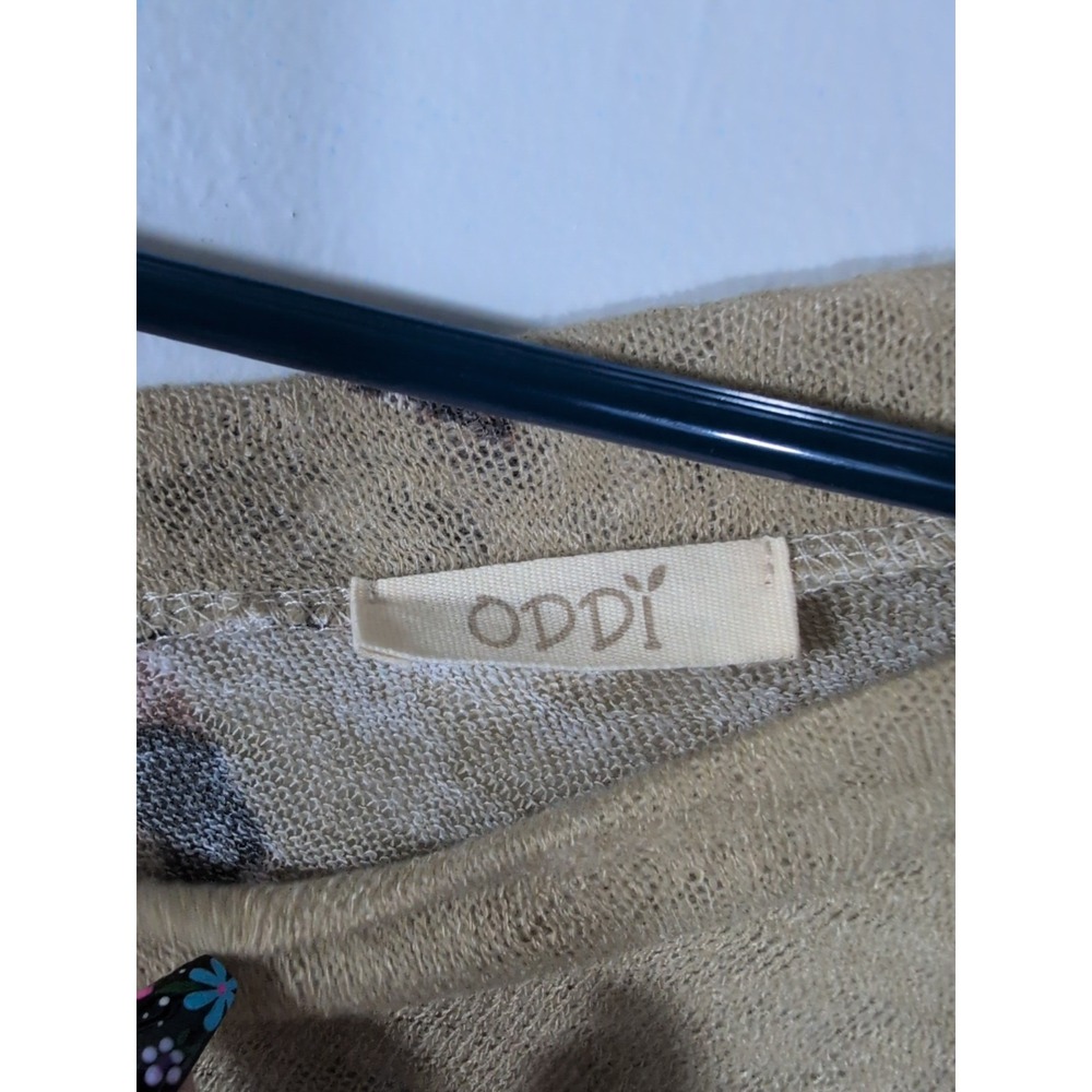 Brown Animal Print Oversized Small Oddi Nwot Soft - Picture 6 of 9